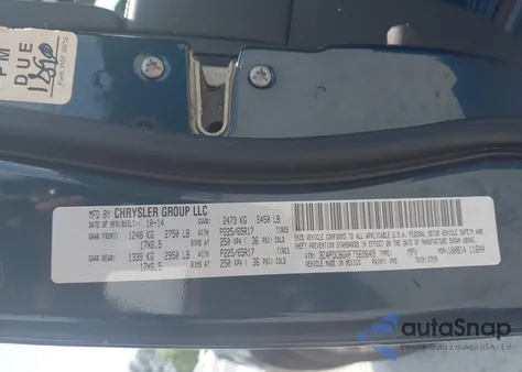 2015 Dodge Journey Sxt from USA, damaged, VIN 3C4PDCBG0FT569649